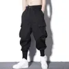 Lösa harembyxor män lastbyxor hiphop utomhus casual fotled längd pant mode streetwear ficka tröjor 231227