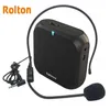 Rolton K400 Portable Voice Amplifier Megaphone Booster 4 Colors Wired Mini Audio Speaker FM Radio MP3 Teacher Training 231228