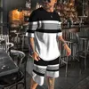 Heren Trainingspakken Street Fashion T-shirtset Vintage Trendstijl Kleding Ronde hals Oversized Sneldrogend Pak met korte mouwen 2-delig