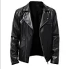 Keten Decoratie Motorfiets Bomber Leren Jas Mannen Herfst Turn-Down Kraag Slim Fit Mannelijke Leren Jas Jassen Plus size S-5XL 231228