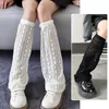 Women Socks Lace Print Flared Gothic Calf Lolita Floral Long Thin Over Knee Fashion Sexy Foot Warming Cover