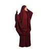 Ubranie etniczne 2pcs muzułmańskie kobiety długie khimar spódnica eid Ramadan islamska modlitwa odzież górała Niqab Abaya Hidżab sukienka Burqa szata