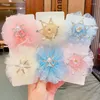 Hair Accessories Vintage 3D Crown Lace Pin Clip Princess Kawaii Children Girls Decroative Hairpin For Kids Birthday Party Gift