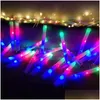 Christmas Decorations Lightup Led Kleurrijke Foam Sticks Spons Glowsticks Batons Rally Rave Glow Wands Knipperlicht Stick Party Juiche Dhuwf