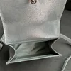 Роскошная кожаная летняя женская блестящая маленькая сумка-тоут с инкрустацией горным хрусталем и бриллиантами, мужская сумка через плечо, дизайнерская сумка, клатч на слинге, сумка