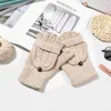 Gants de cyclisme 1 paire de laine pour femmes avec rabat de mitaine rabattable chauffe-mains mitaines convertibles hiver (Beige)