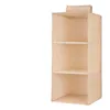 Storage Boxes Multi-layer Hanging Socks Cloth Cotton Wall Box Closet Underwear Bag Linen