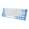 62 teclas teclado mecânico brasileiro russo espanhol francês alemão coreano inglês 60% mini cor retroiluminado com fio gamer 231228