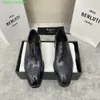 BERLUTI Chaussures Habillées pour Hommes Chaussures Oxfords en Cuir Berlut's New Venezia Chaussures Oxford en Cuir de Veau Brossé pour Hommes Chaussures Oxford en Cuir à Motifs Scritto HB8K