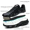 Мужская защитная обувь на воздушной подушке, противоударные рабочие ботинки со стальным носком, противопрокольные, защитные модные спортивные ботинки, большие размеры 48 231225