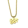 Chains Stainless Steel Hip Hop Gold 88 Rising Rich Brian Pendant Necklace Street Dance Gift For Him With Rope Chain240G