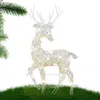 照明付きクリスマストナカイ鹿の庭の装飾屋外スタンディングエルク飾りライトハンドメイクパーティー231227