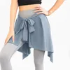 Active Shorts Yoga Skirts Long Straps Tennis Ballet Skirt Women All-match Hip Covering Bottoms With Anti-glare