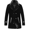 BATMO chegada jaquetas de inverno masculino gola de pele de vison parkas casaco trench coat Tamanho S-4XL LSY0800087 231228