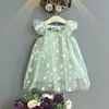 Summer New Little Magritte Garden Girl Child Princess Dress Gauze Gauze