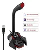 Dynamic Wired Microphone USB Studio Gaming 360 Omnidirectionnel PC Microphone for Computer Desktop Professional Dual Mic LED3880977