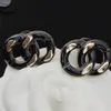 Designer de luxo preto esmalte brincos aretes orecchini para mulheres festa moda jóias179a