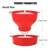 Bowls Fruit Red Bucket Kitchen Easy Silicone Bowl Microwave Chips High With Quality Dish Tools Lid Maker Popcorn
