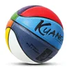 Kuangmi 8 couleurs ballon de basket pour enfants jeux pour enfants taille 3 4 5 6 7 basket-ball entraînement Sport jouets pour enfants 231227