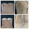 Sexy straples vestido bandage bodycon 2023 elegante beading festa noite clube midi vestidos verão outono roupas 231228