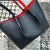 Modetasche Cabata Designer Totes Nieten echtes Leder Handtasche mit rotem Boden Verbundhandtaschen berühmte Geldbörse Einkaufstaschen Handtaschen im ausländischen Stil