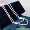 Wong Rain 925 Sterling Silver Created Moissanite Fashion Luxury White Gold Unisex Couple Chain Necklace Fine Jewelry Whole Cha2629