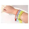 Gioielli luminosi che si illuminano al buio Bracciale con cerniera Gioielli Uni Zip Bracciale con luce notturna Bracciale per feste Bar Regalo Consegna a goccia Bambino, Bambini Dhqzo