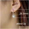 Dangle lustre cubique zircone boucles d'oreilles larme goutte diamant boucles d'oreilles femmes bijoux de mode volonté et cadeau de sable Dr Dhgarden Dht8L