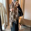 2024 Schals Kaschmir Schal Für Frauen Pashmina Schals Wraps Dicke Warme Hijab Luxus Design Winter Stolen Decke 180*65 cm