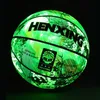 Luminous Glow Basketball Taille 7 # Youth Man Holographic Reflection Cool Basketball Balls Street Cadeaux gratuits 231227