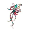 Broches Fashion exquisito Colorido Crystal Flower Brooch Charm Damas Damas de bodas Accesorios de joyería