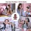 마이크가있는 무선 헤드폰, LED LILD UP OVER EAR OUT EAR WIONSE HEADPHONE for Children Girls iPad/Tablet/PC/생일 선물