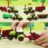 Bambini Inerzia Ingegneria agricola Veicolo Giocattoli Fattoria Cuccetta Auto Camion di riso Costruzione Regalo per ragazzi Compleanno 231228