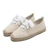 Chaussures habillées Casual Simple Espadrille Baskets - Confortables et respirantes à lacets pour femmes Espadrilles à fond épais pour peut être W