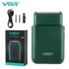 VGR rasoir de voiture Portable mâle électrique Mini Push blanc rasage alternatif V390 231225