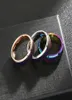 Bague d'humeur en acier inoxydable pour couple, 6 pièces, couleur changeante, pour femmes et hommes, taille 6 à 121737965