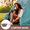 Mugs Rice Bowls Outdoor Stainless Steel Water Drinking Cup Camping With Handle Collapsible Cooking For Accessory Travel