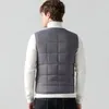 Men's Sleeveless Coat Lamb Cashmere Waistcoat for Men Brand Winter Jacket Vest Waterproof Slim Single Breasted Jackets 231227