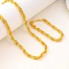 Pendientes de collar Conjunto de bangrui cadena de oro collar de color oro para hombres regalos de boda de fiesta de moda