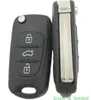 Botões de lâmina 3 Uncut 3 Botões Remote Case FOB para Hyundai i30 i35 Substituição Chave da chave do carro com símbolo5346084