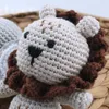 Baby Crochet Stuffed Dolls Plush Toys Kawaii Stuff Soft Cotton Knitted Hand Puppet Mini Cuddle For born Early Educational Toy 231227