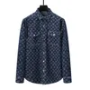 Neue Herren -Denim -Shirts Marke Designer für Männer lässig Shirts hochwertige Casual Denim Jacke Mäntel