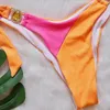 Para praia cameo empuje bikini set femenino traje de baño de bandeau mujeres de lujo traje de baño brasileño 2312227