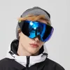Copozz Магнитные поляризационные лыжные очки Противотуманные зимние двухслойные защитные очки UV400 Мужские лыжные очки Очки с футляром для линз Набор 231227