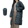 Женские траншеи Coats Женская повседневная сплошная куртка v Шея с длинным рукавом изведи на пуговицы