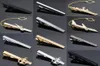 Nieuwe en hoge kwaliteit lasergravure tie clip fashion style goud zilver en zwarte mannen zakelijke tie pin gratis Levering3885269