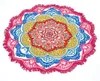 147147cm Cound-serviette de yoga Round Tassel Decorc de la tapisse avec motif de fleurs Nappeur circulaire de plage MAT5415848