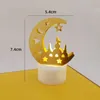Eid Mubarak Night Light Middle East Festival Party Candle Warmer Islamic Lamp Decoration Hollow Out Castle Eid Lamp