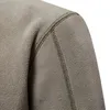 Jesienna zima zagęszcza ciepła polarowa kurtka dla mężczyzn na zamek szyi szyja jakość bluzy męskiej miękkie męskie 231228