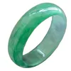 Bangle Myanmar przez pływającą zieloną bransoletkę Jade szmaragdową światło B0016